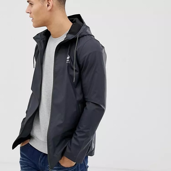 Fat Moose Other - Fat Moose Hooded Rain Jacket Black /Green size Small